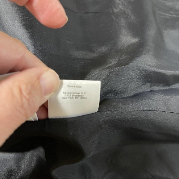 Anne Klein Women's Career Suit Blazer Jacket Charcoal Gray Lined Size 14W EUC - Picture 11 of 11